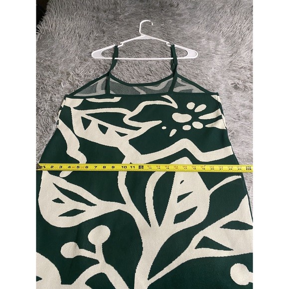 Cider Womens Knit U Line Boho Midi Dress Green Lagenlook Beachy 2XL - Picture 9 of 12